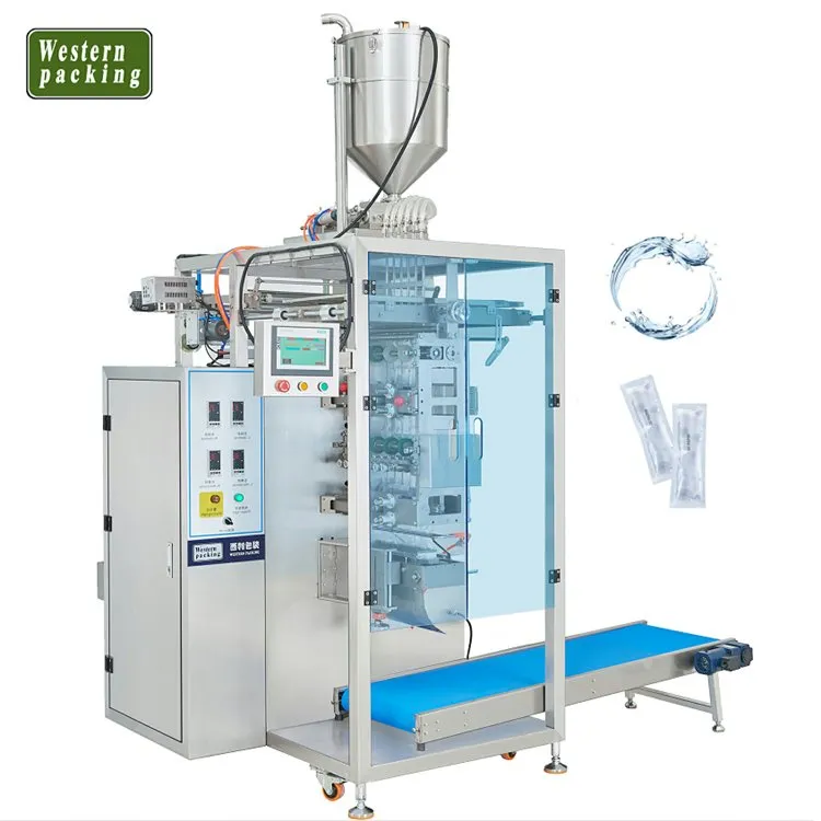 10 Lane Liquid 4-странично запечатващо саше опаковъчна машина